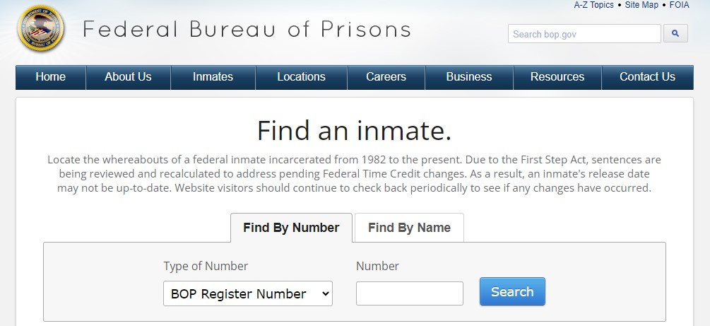 Search for Federal Inmates in Florida