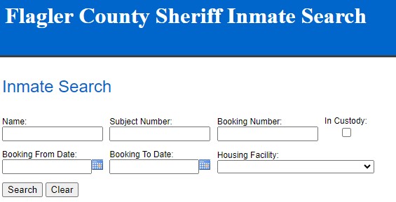 Flagler County Inmate Search